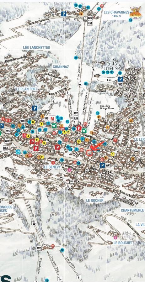 Appartement De Standing Plein Centre Station, 50M Des Pistes لي جيه المظهر الخارجي الصورة